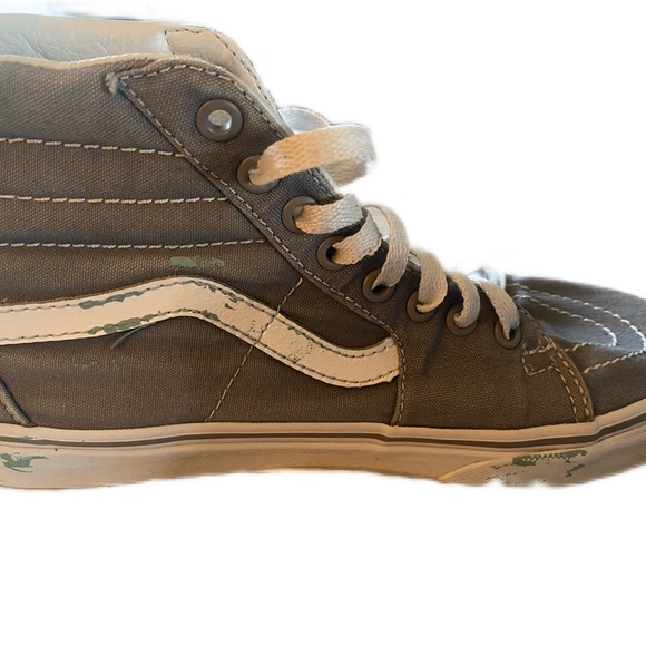 Gray Hi-Top Vans, Sz 7.5 - Picture 2 of 2